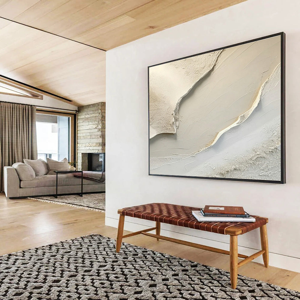 Reclaimed Wood Custom Hand-Painted Abstract Art for Eco-Friendly Spaces and Green Offices