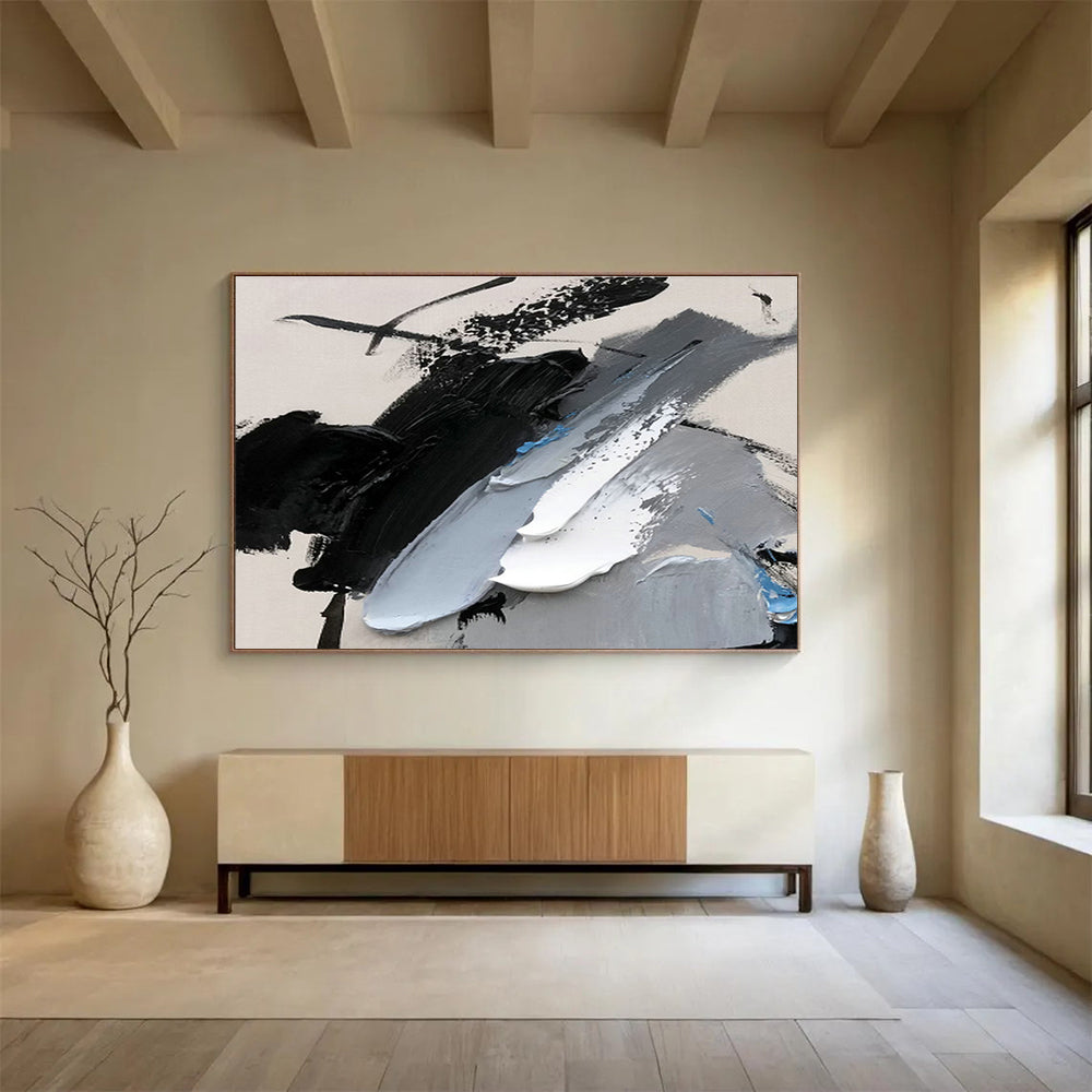 Large Custom Abstract Hand-Painted Art for Shopping Center DLZ2694