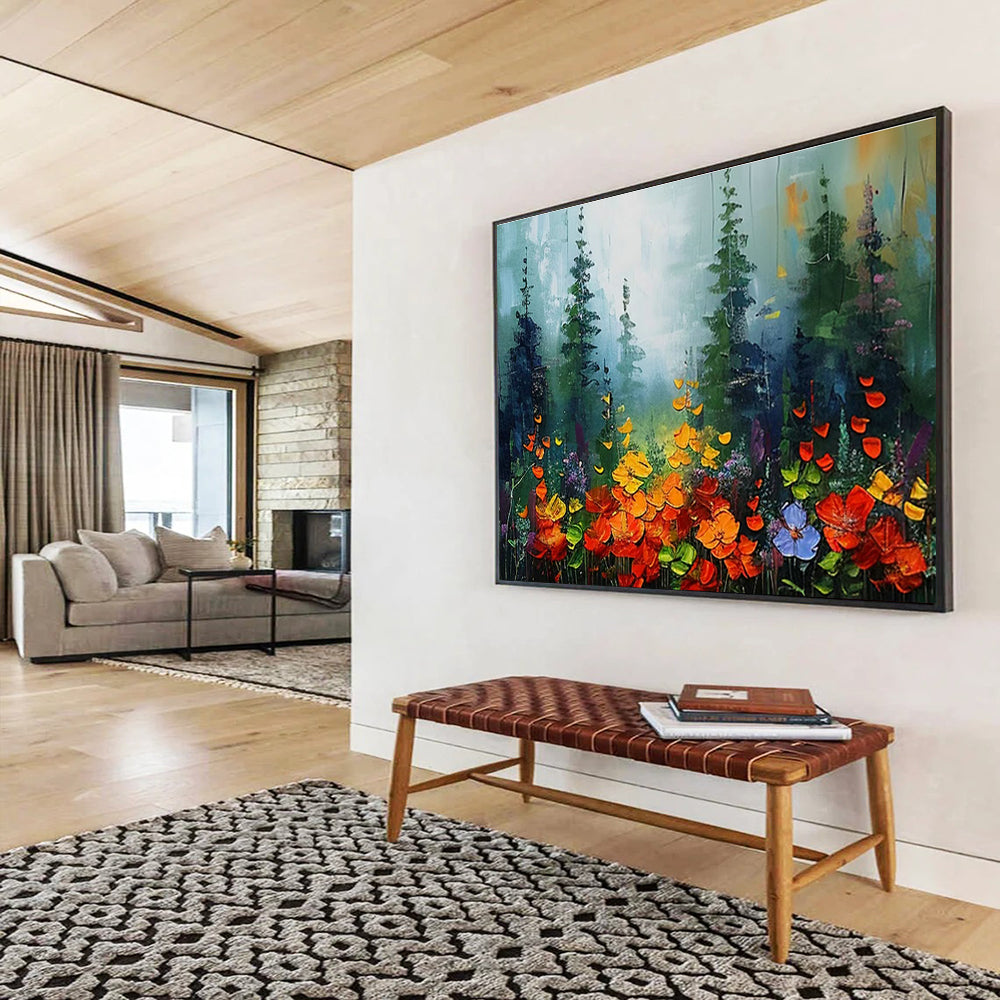 Large-Size Custom Abstract Hand Painting for Urban Rooftop Solar-Powered Water Desalination and Purification Plant DLZ3216