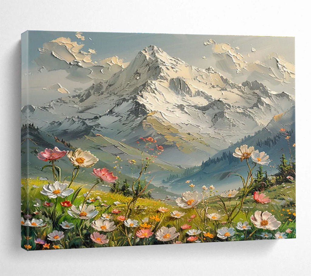 Custom-Made Giant Abstract Hand Painting for Deep-Sea Mining Robot Assembly and Testing Facility DLZ3058