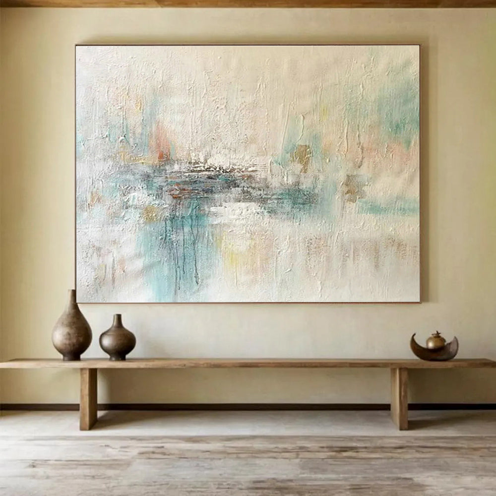 Large-Size Custom Hand-Painted Abstract Painting for Living Room DLZ2674