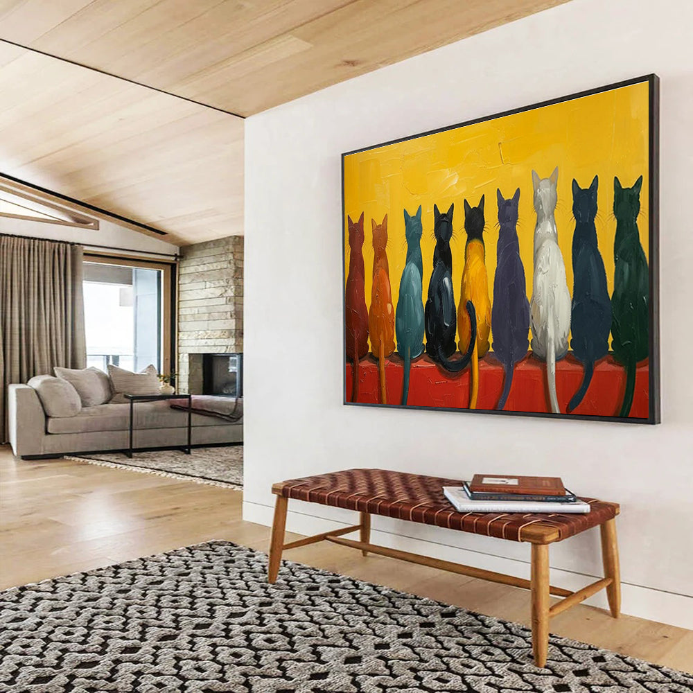 Oversized Handmade Abstract Canvas Painting, Modern Art for Bedroom Decor DLZ3222