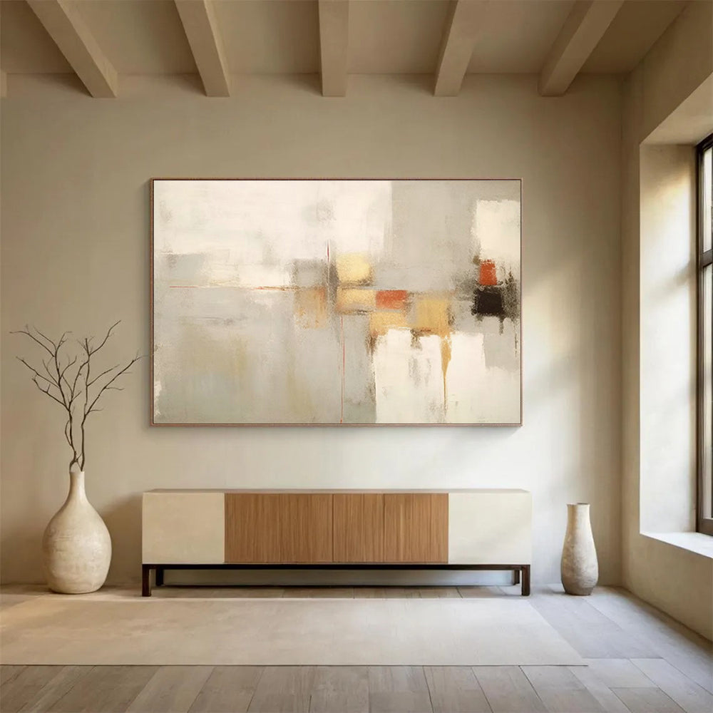 Large Custom Abstract Hand-Painted Art for Pilates Studio DLZ2732