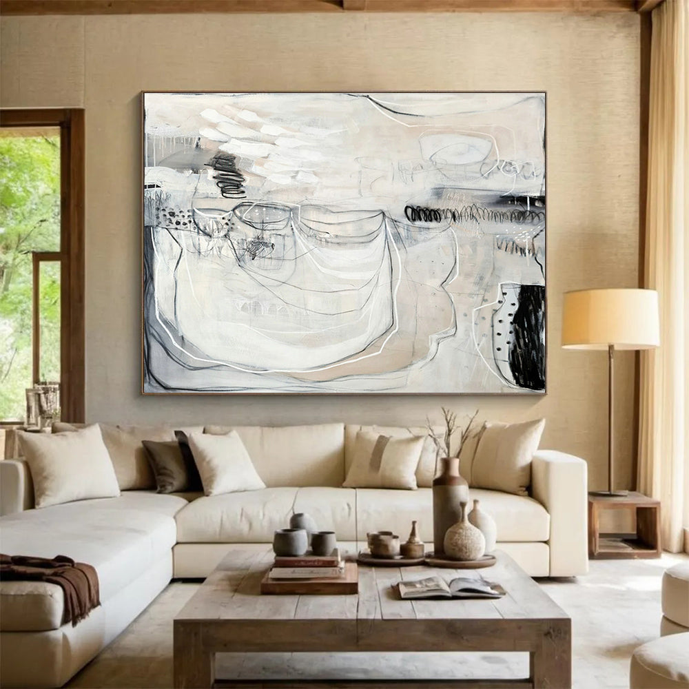 Tailored Large-Scale Abstract Hand Painting for Study