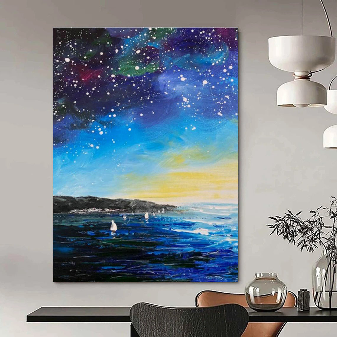 Extensive Large-Scale Custom Hand-Painted Abstract Canvas - Artistic Canvases for Street Art Festivals’ Main Stages  DLZ0346