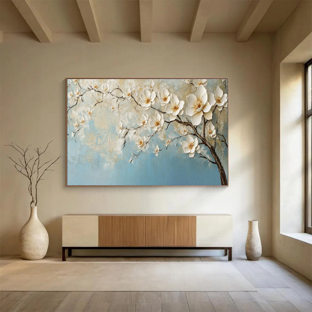 Oversized Custom Hand-Painted Abstract Art for Antarctic Marine Algae Cultivation Research Base DLZ3055