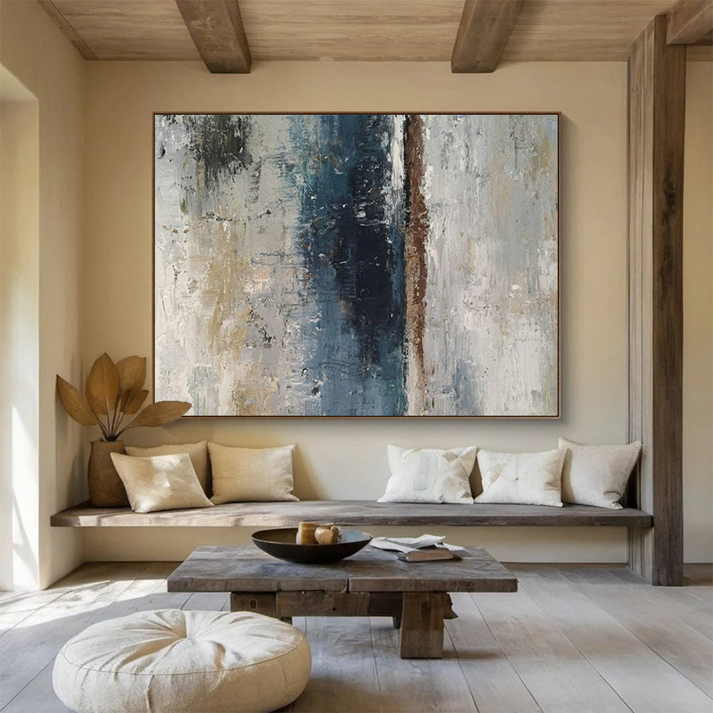 Customized Large-Scale Abstract Hand Painting for Study DLZ2677