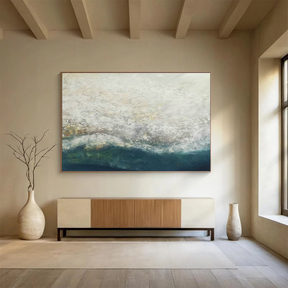 Large-Size Custom Abstract Hand Painting for Exhibition Hall DLZ2682