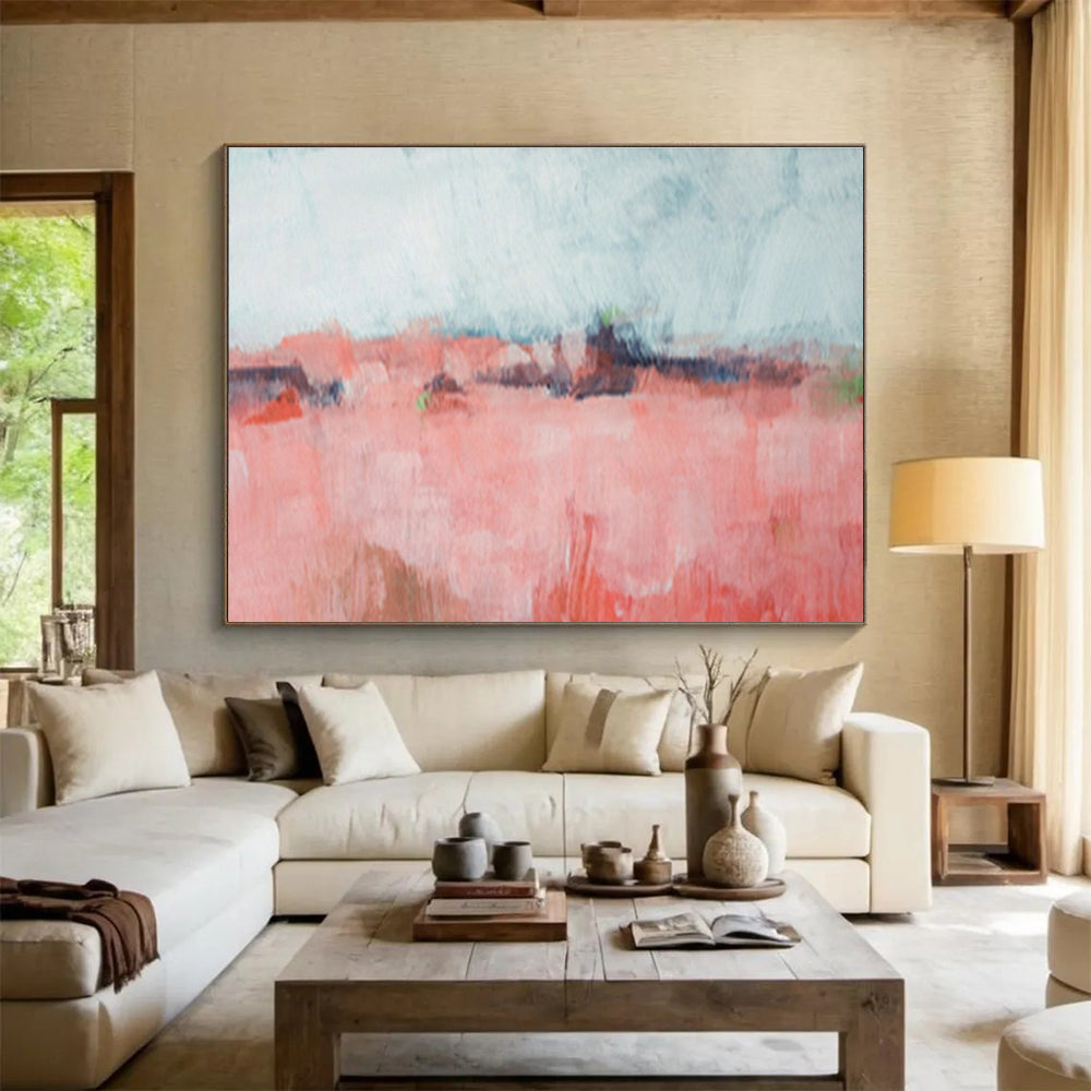 Oversized Custom Abstract Hand Painting for Railway Maintenance Workshop DLZ2800