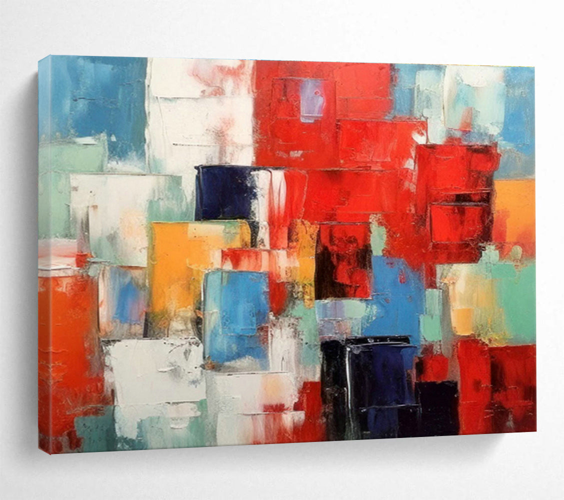 Bespoke Vertical Urban Vertical Aquarium Breeding Center Oversized Abstract Hand-Painted Mural DLZ2661
