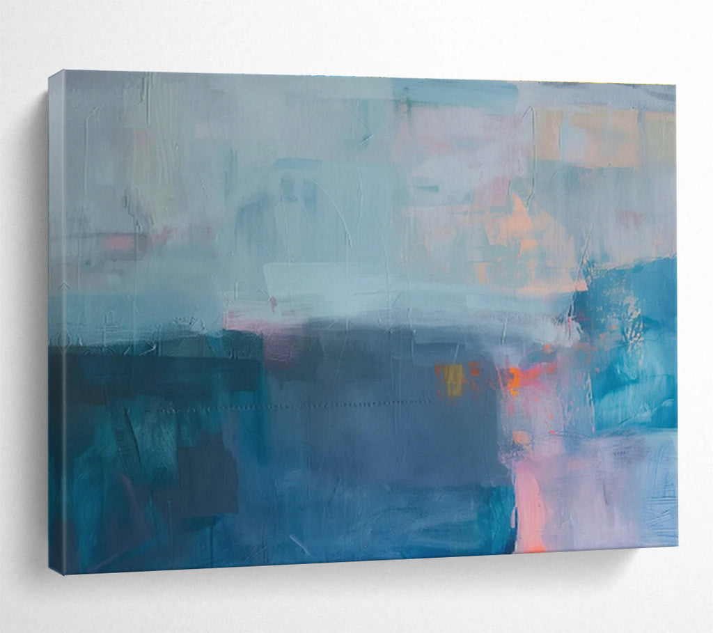 Custom-Made Giant Abstract Hand Painting for Meteorite Impact Crater Research Facility Laboratory DLZ2869