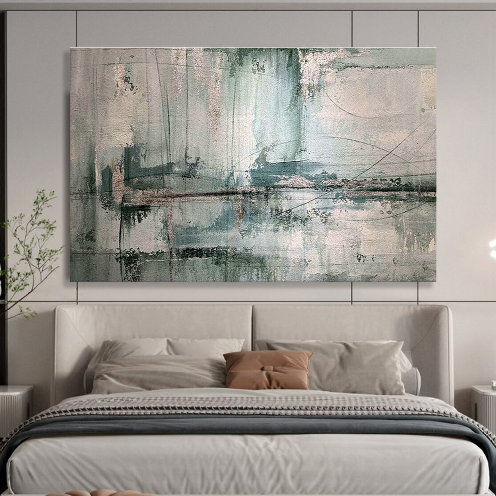 Customizable Lunar Colony Habitation Module Abstract Hand Painting DLZ2562