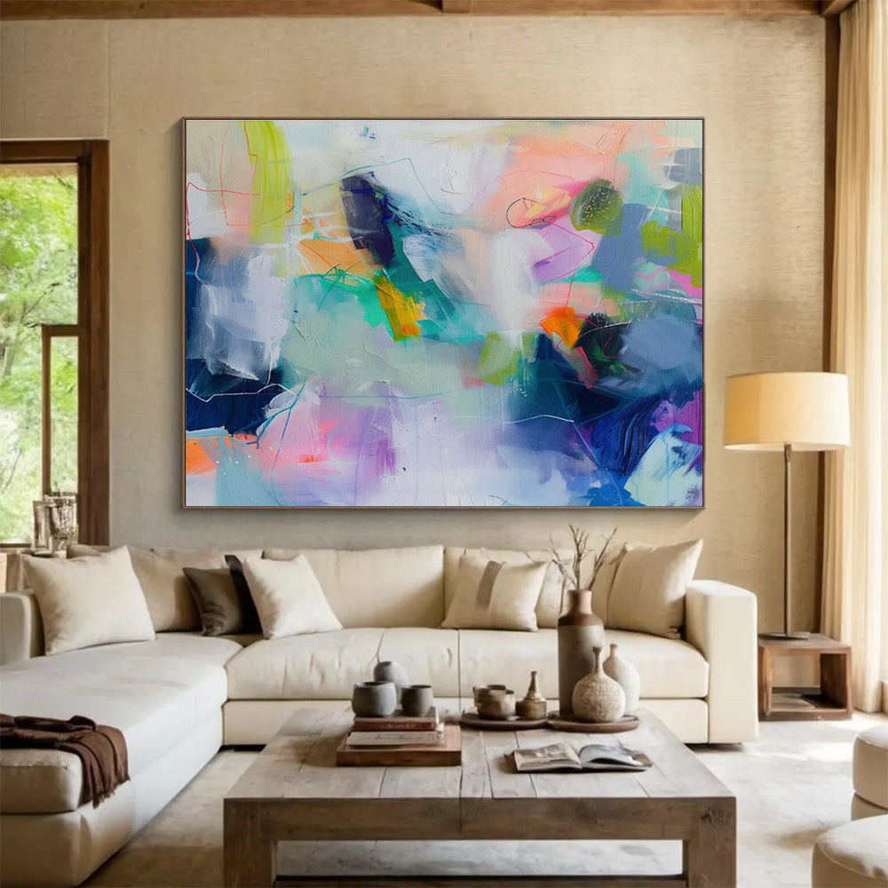 Customized Large-Scale Abstract Hand Painting for Digital Marketing Agency Creative Studio DLZ2881