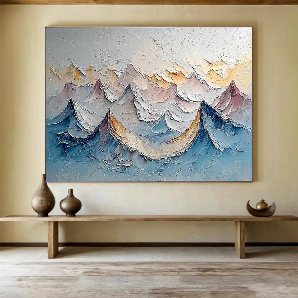 Extra Wide Customizable Handmade Abstract Painting for Long Hallways DLZ3286