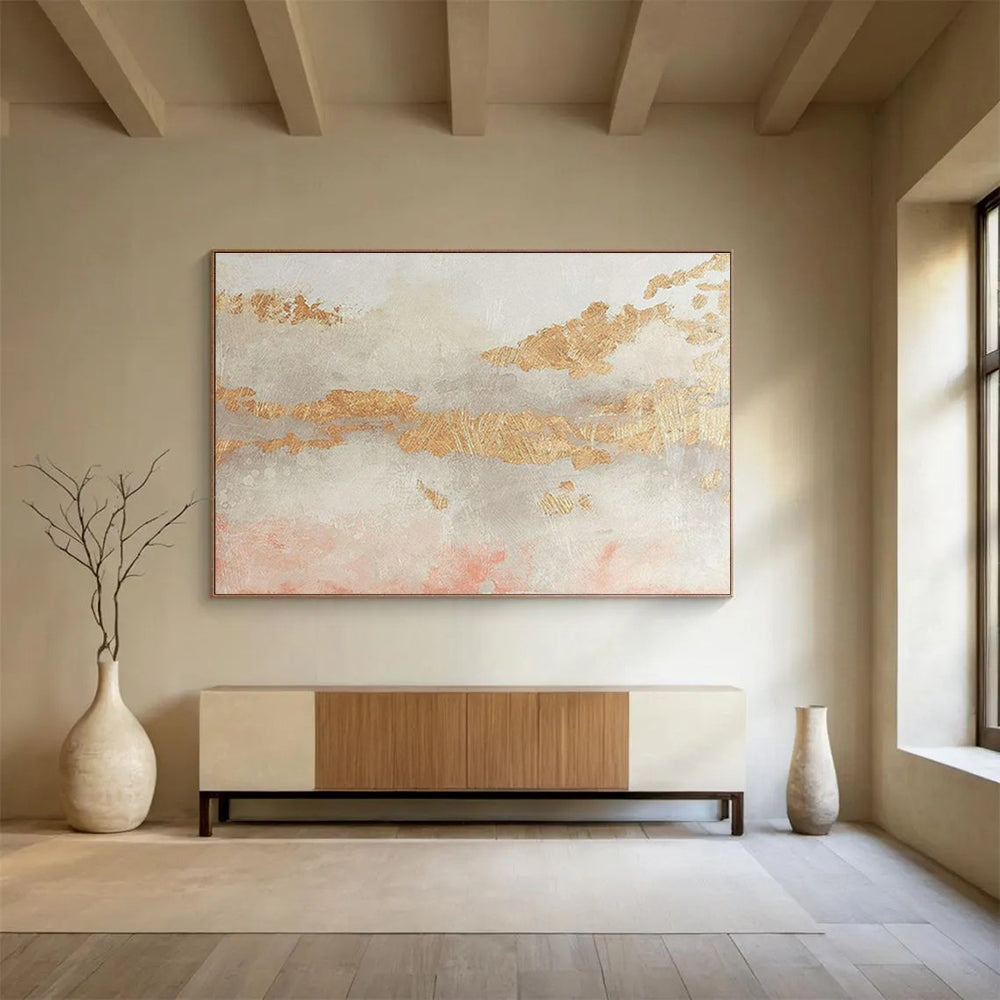 Oversized Custom Hand-Painted Abstract Art for Geothermal Energy Plant Control Center DLZ2824