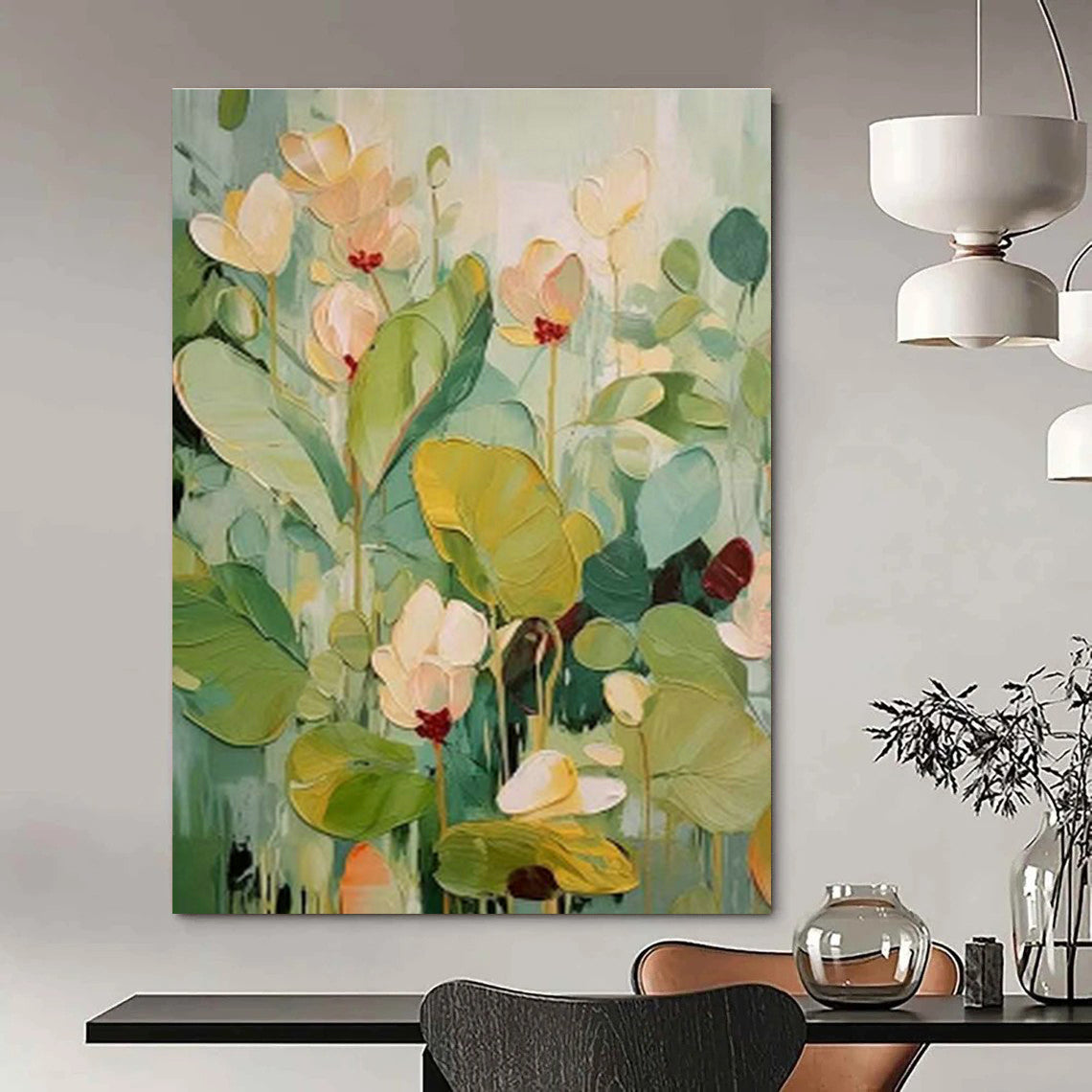 Monumental Custom Hand-Painted Abstract Artwork - Historical Grandeur for Heritage Mansions  DLZ0226