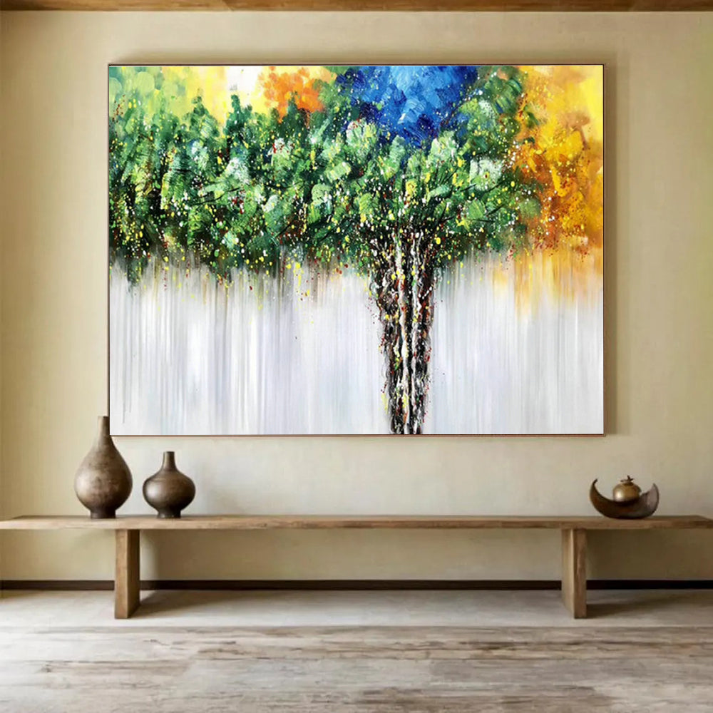 Custom-Made Gene Synthesis Lab Large Abstract Hand Painting DLZ2560
