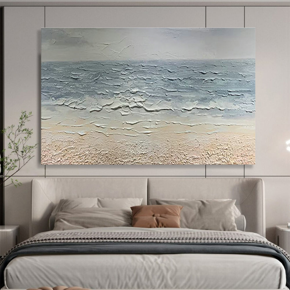 Oversized Hand-Painted Abstract Canvas, Mexican-inspired for Colorful Interiors DLZ3249