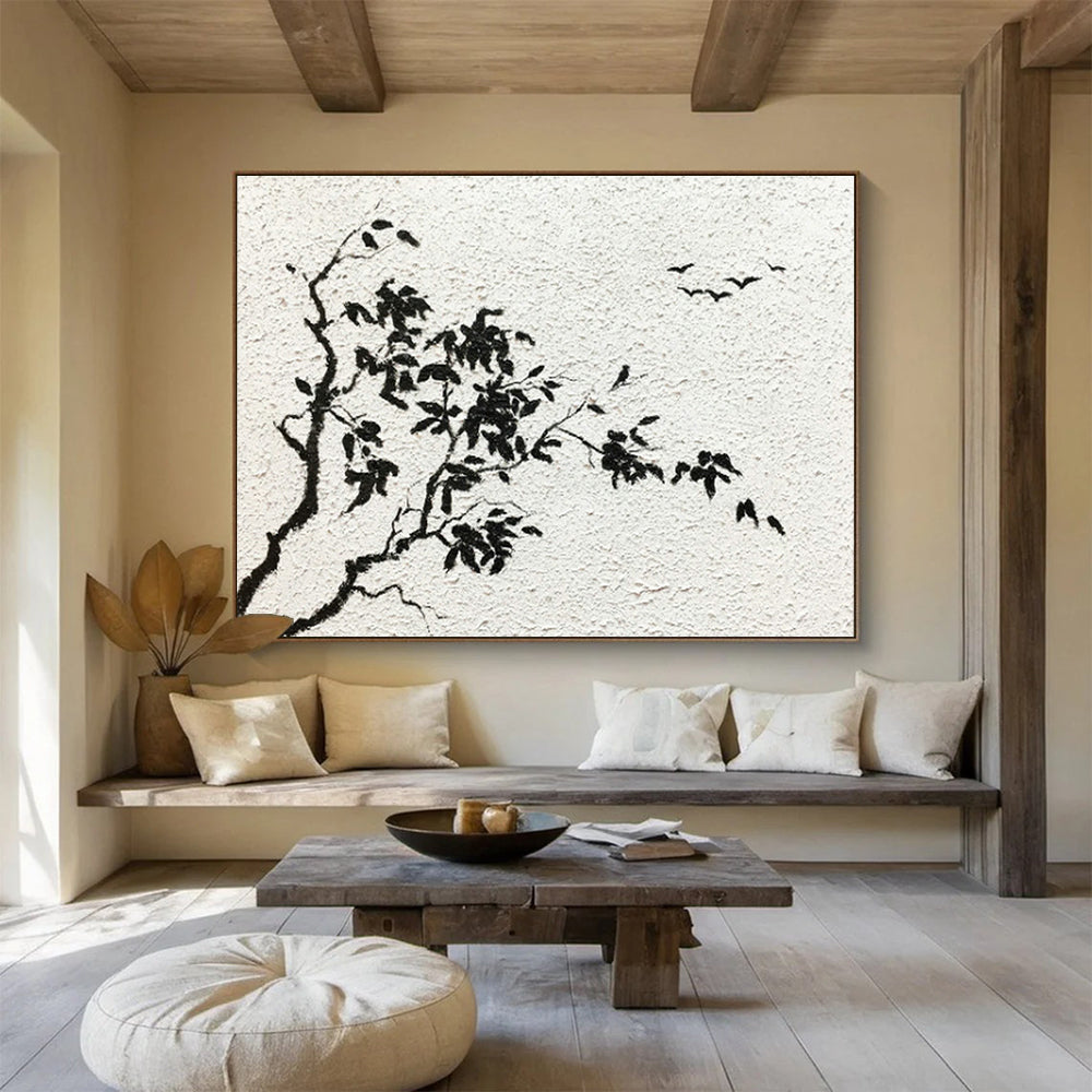 Custom-Made Giant Abstract Hand Painting for Waste - to - Energy Incineration Plant Control Center DLZ2835