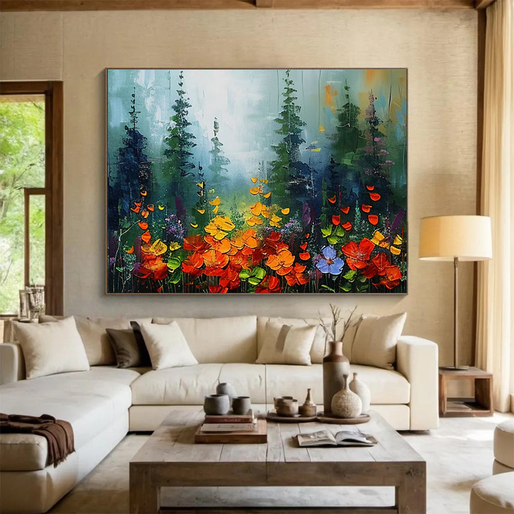 Large-Size Custom Abstract Hand Painting for Urban Rooftop Solar-Powered Water Desalination and Purification Plant DLZ3216