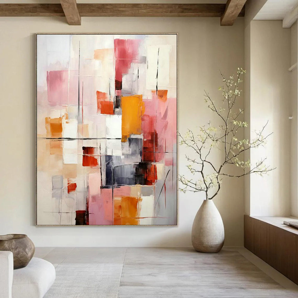 Gigantic Custom Hand-Painted Abstract Art - Historical Splendor for Imperial Palace Museums  DLZ0287