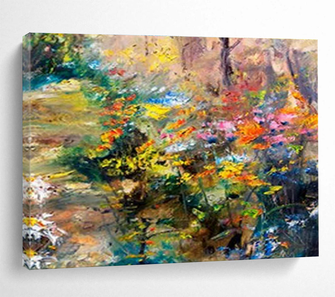 Customized Large Abstract Hand Painting for Wine Tasting Room DLZ2748
