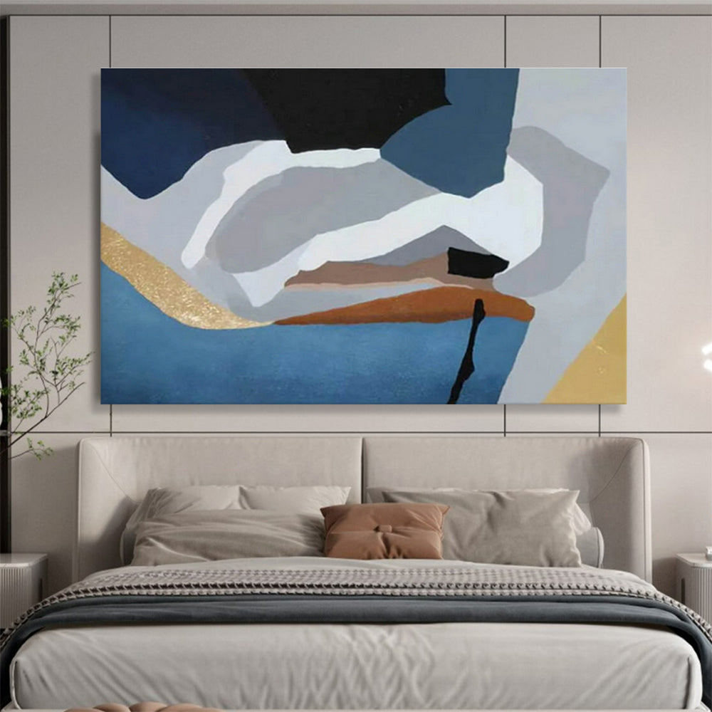 Tailored Hyper-Speed Maglev Maintenance Facility Giant Abstract Hand Painting DLZ2557