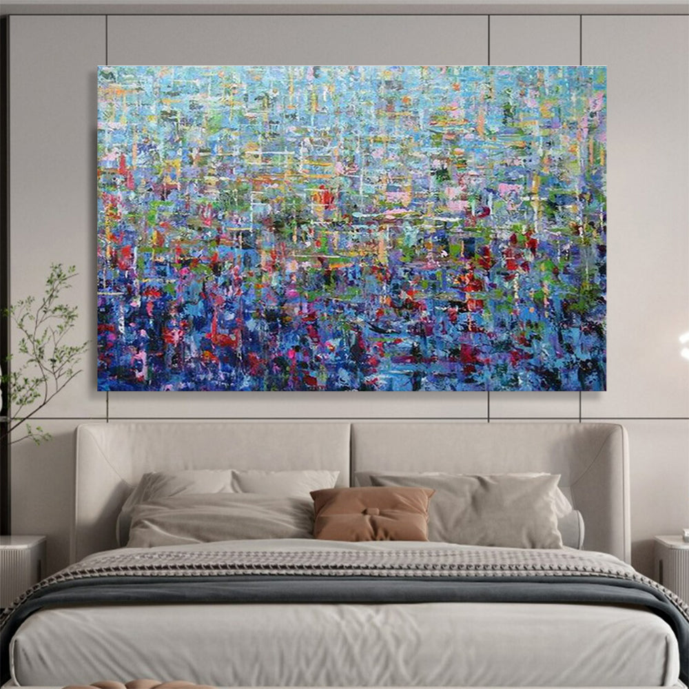 Custom Giant Abstract Hand Painting for Vertical Urban Farming Hydroponic Nutrient Solution Lab DLZ3041