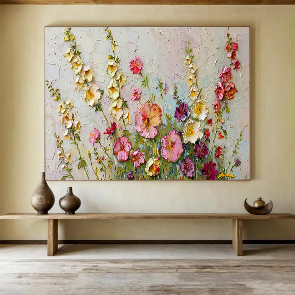Customizable Mars Subterranean Habitat Giant Abstract Hand Painting DLZ2644