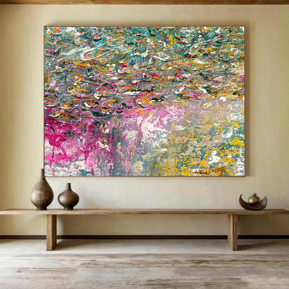 Massive Customizable Handmade Abstract Wall Art for Historical Mansion Event Spaces DLZ3304