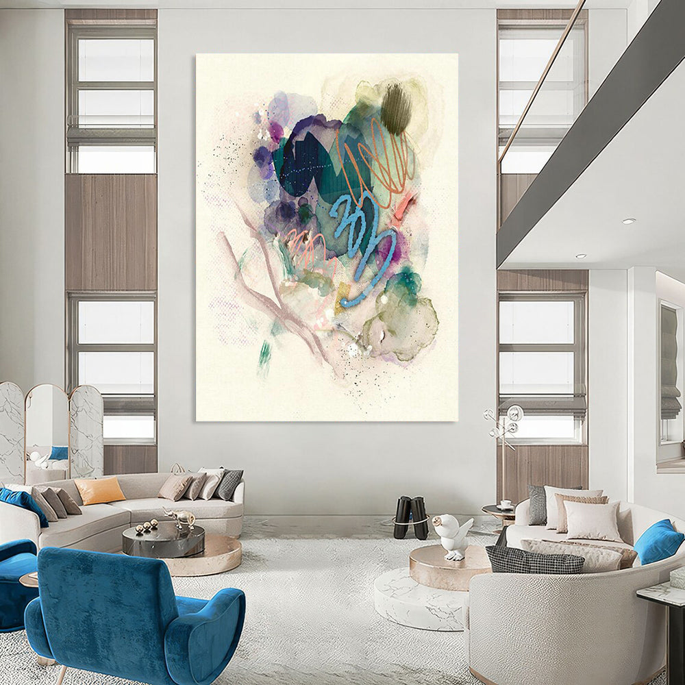 Large-Scale Customizable Hand-Painted Abstract Painting - Cool Art Decoration for Billiard Halls  DLZ0147