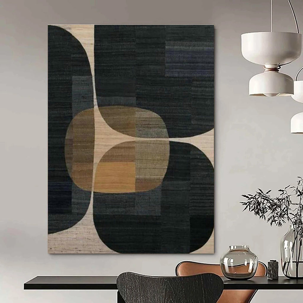 Vast Custom Hand-Painted Abstract Painting - Artistic Innovation for 3D Printing Studios  DLZ0255