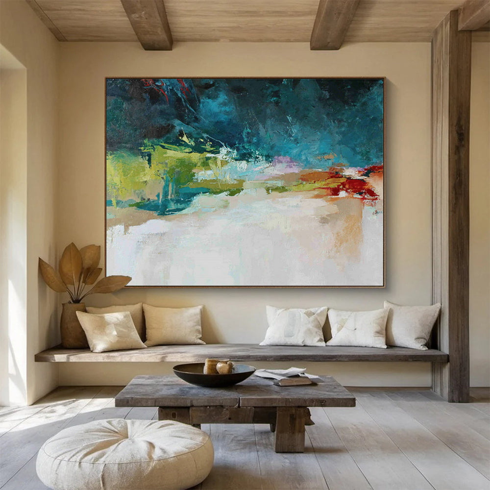 Large-Size Custom Abstract Hand Painting for Online Gaming Community Management Center DLZ2894