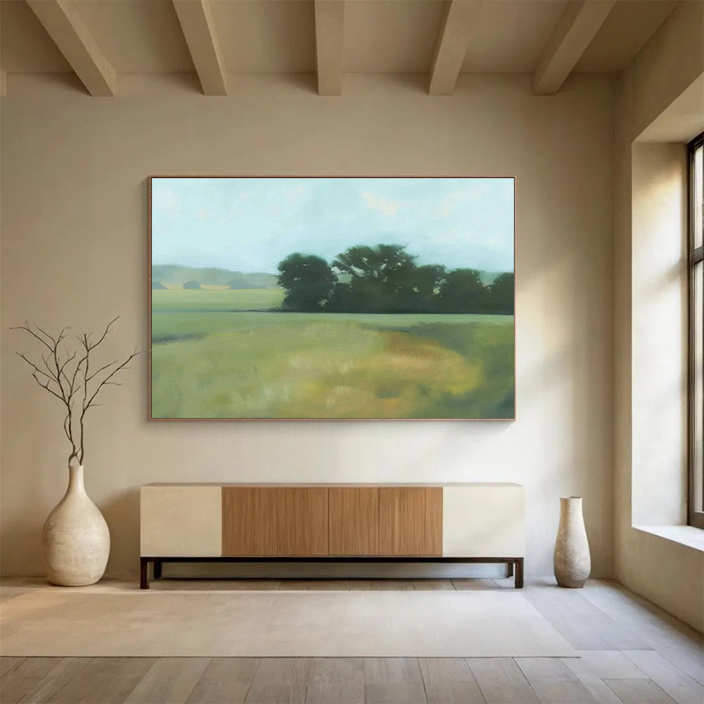 Large Custom Abstract Hand-Painted Art for Monorail Station Concourse DLZ2810