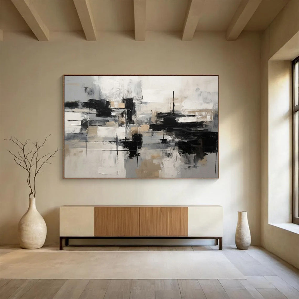 Customized Large Abstract Hand Painting for Arcade DLZ2719