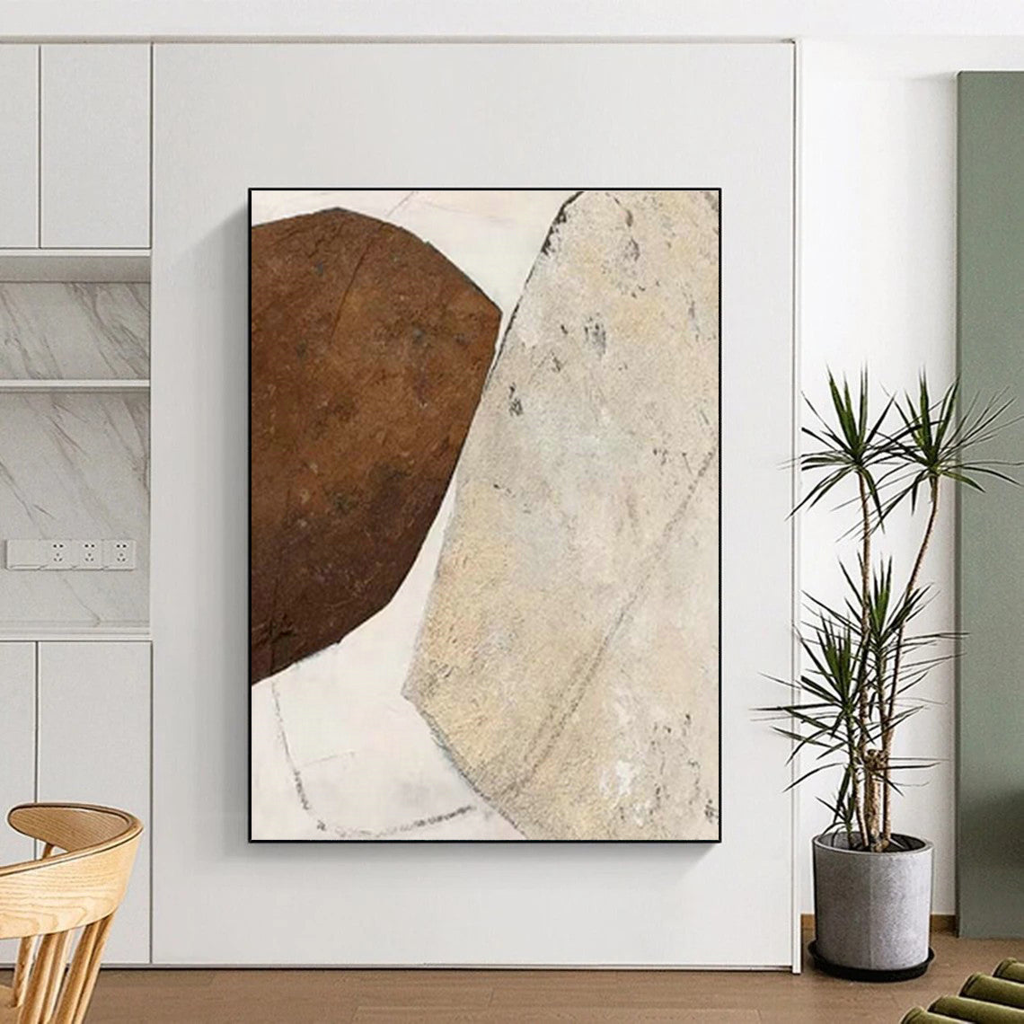 Grandiose Custom Hand-Painted Abstract Painting - Artistic Elegance for Opera Rehearsal Halls  DLZ0265