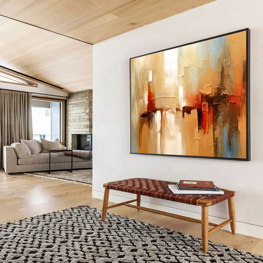 Custom-Made Quantum Computing Supercluster Data Hall Large Abstract Hand Painting DLZ2662