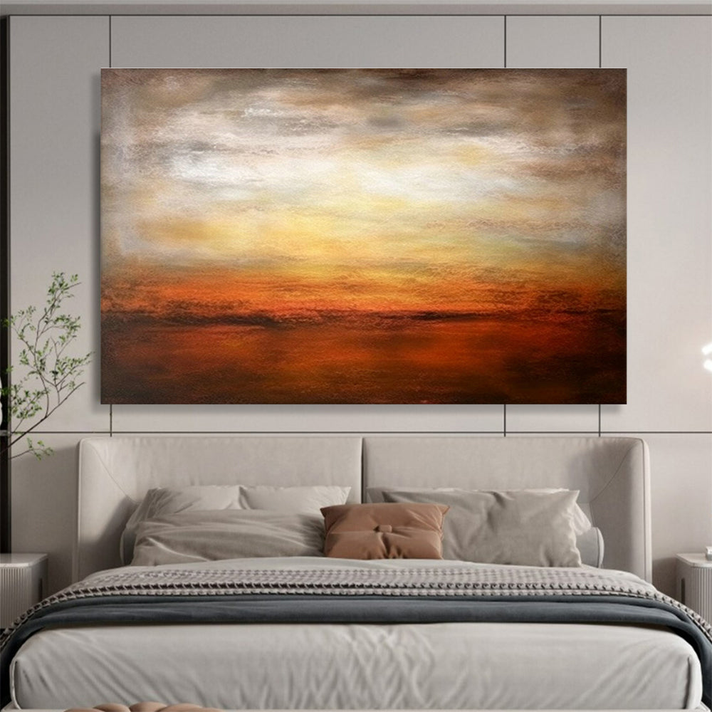 Customized Large Abstract Hand Painting for Tennis Club DLZ2727