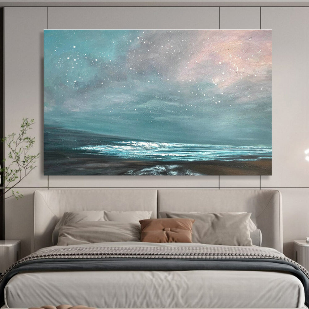 Custom-Made Greenhouse Large Abstract Hand-Painted Decor