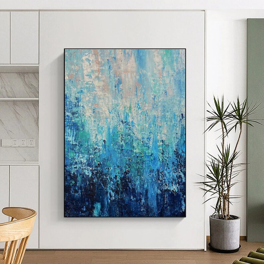 Extra Wide Custom Hand-Painted Abstract Canvas for Traditional Indian Miniature Painting Studios  DLZ0045