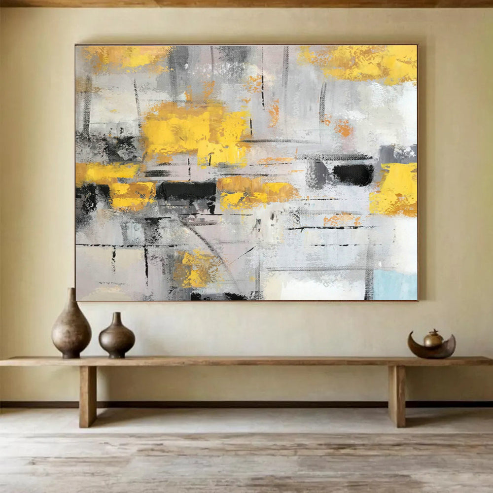 Bespoke Vertical Urban Vertical Microgreens Cultivation Facility Oversized Abstract Hand-Painted Mural DLZ2669