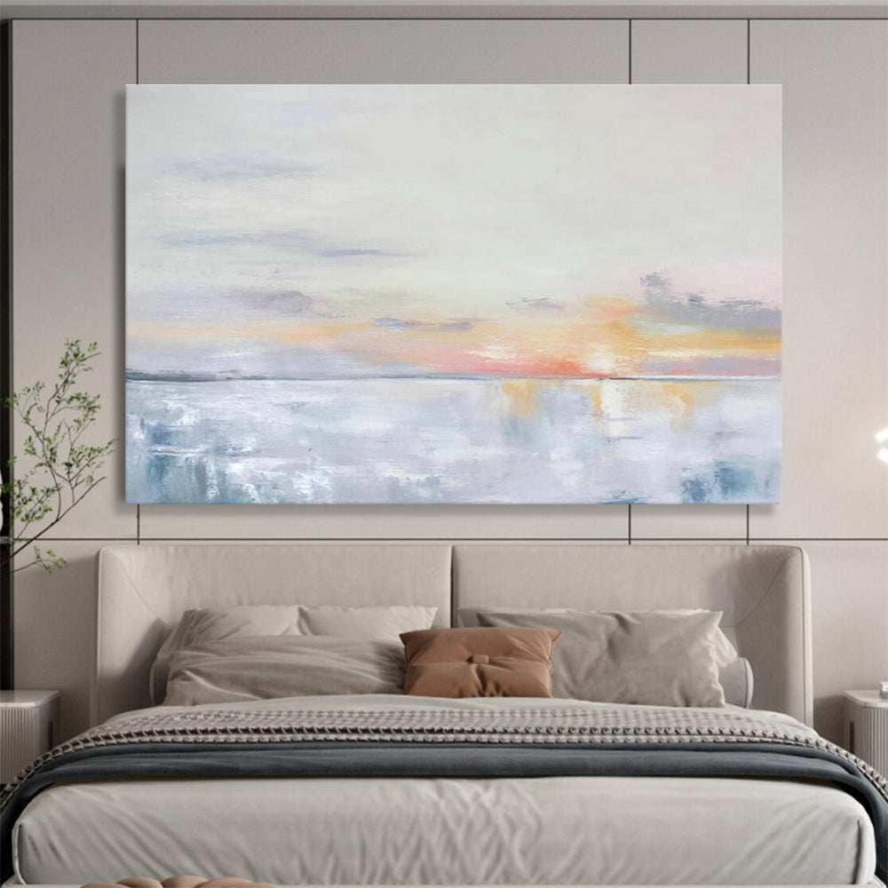 Oversized Custom Hand-Painted Abstract Art for Logistics Warehouse Loading Dock DLZ2804