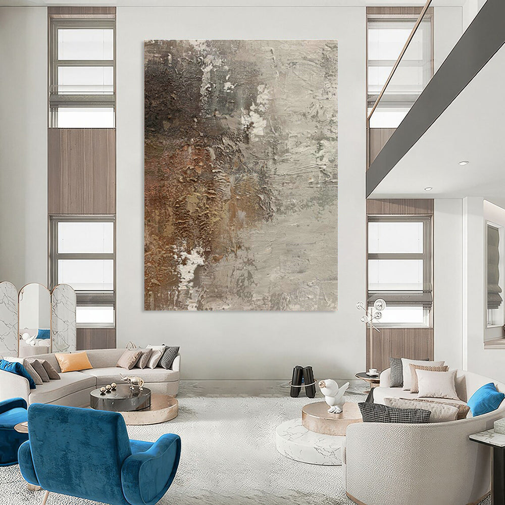 Extensive Large Custom Hand-Painted Abstract Painting - Inspiring Setting for Dance Competitions’ Venues  DLZ0198