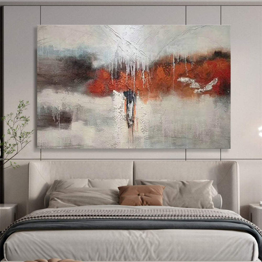 Custom-Made Giant Abstract Hand Painting for Bedroom DLZ2683