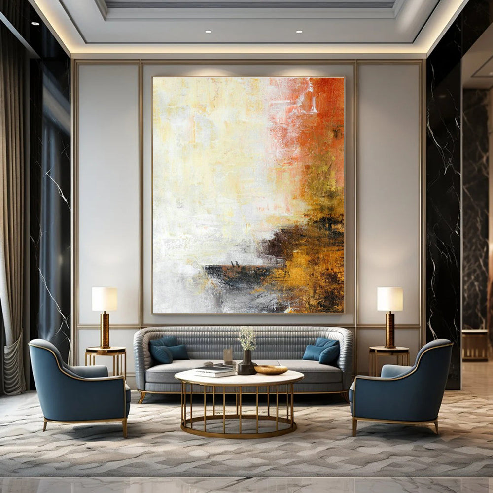 Extra Wide Custom Handmade Abstract Wall Art for Escape Room Venues  DLZ0066