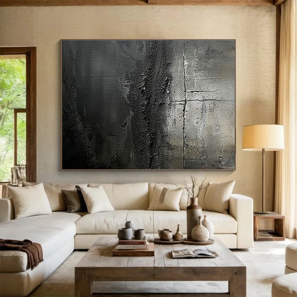 Custom-Made AI Research Lab Large Abstract Hand Painting DLZ2534