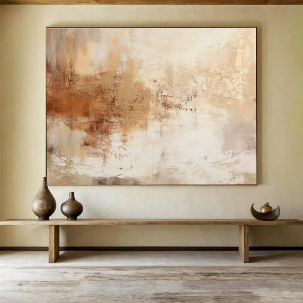 Oversized Custom Abstract Hand Painting for Aquarium DLZ2714