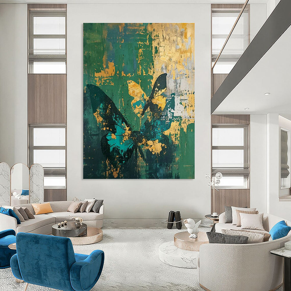 Vast Custom Hand-Painted Abstract Canvas - Artistic Creativity for Comic Book Drawing Workshops  DLZ0297