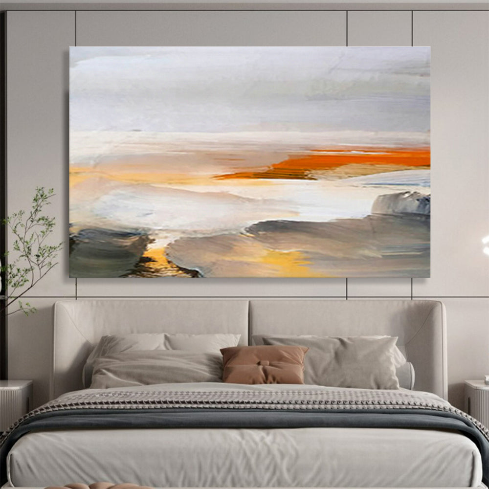 Large Custom Abstract Hand-Painted Art for Nursing Home Activity Center DLZ2766