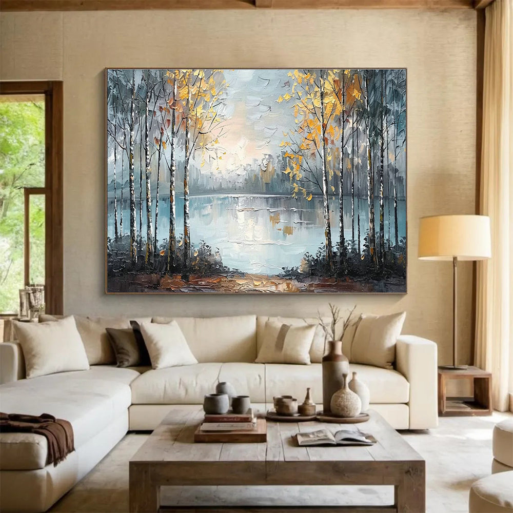 Huge Custom Handmade Abstract Wall Art for Wellness Retreats DLZ3288